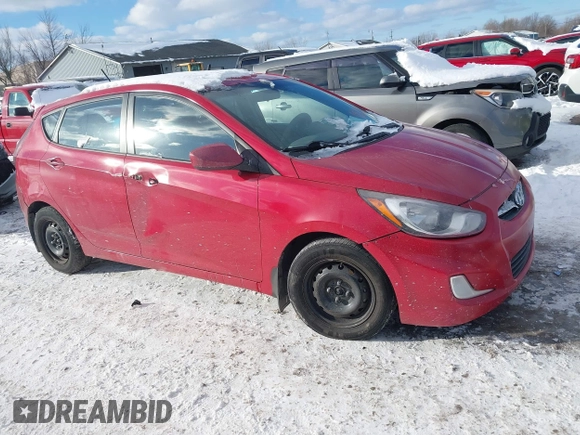 2012 Hyundai Accent SE with VIN KMHCU5AEXCU052771, listed as a IAAI auction lot 41599618 with 230,152 mi miles. Bid and sale history available at carsss.com. Image 13.