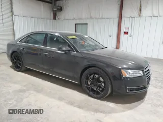 2015 Audi A8 L 3.0T with VIN WAU3GAFD2FN009638, listed as a Copart auction lot 49064565 with 58,800 mi miles and Salvage Title. Bid and sale history available at carsss.com. Image 4.