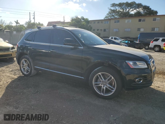 2015 Audi Q5 Premium with VIN WA1CFAFP4FA130639, listed as a Copart auction lot 40376174 with 77,301 mi miles and Salvage title. Bid and sale history available at DreamBid. Image 4.