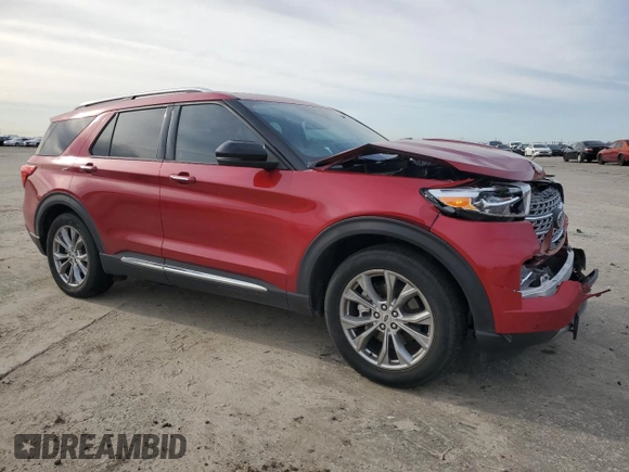 2021 Ford Explorer Limited with VIN 1FMSK7FH1MGB02375, listed as a Copart auction lot 49613335 with 48,371 mi miles and Salvage Title. Bid and sale history available at carsss.com. Image 4.