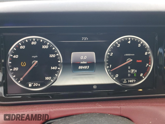 2016 Mercedes-Benz S-Class S 550 with VIN WDDXJ8FB8GA013043, listed as a Copart auction lot 79770914 with 88,483 mi miles and Salvage Title. Bid and sale history available at carsss.com. Image 9.