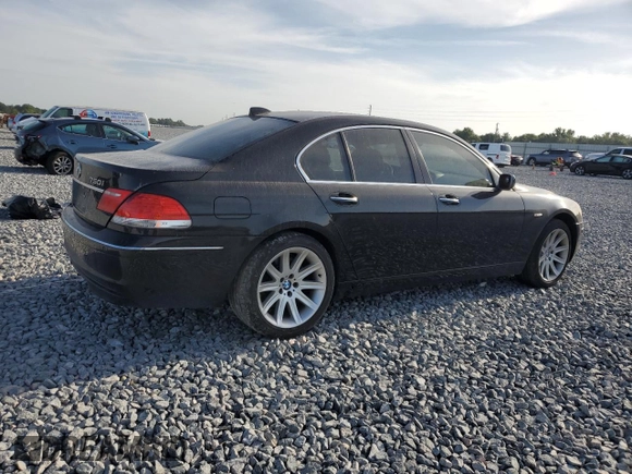 2006 BMW 7 Series 750i with VIN WBAHL83536DT03420, listed as a Copart auction lot 53840445 with Not Provided miles and Salvage Title. Bid and sale history available at carsss.com. Image 3.