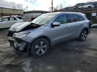 2016 Acura MDX with VIN 5FRYD4H22GB035489, listed as a Copart auction lot 85362884 with 105,826 mi miles and Salvage Title. Bid and sale history available at carsss.com. Image 1.