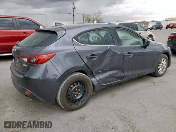 2016 Mazda 3 i Touring with VIN 3MZBM1M71GM329594, listed as a Copart auction lot 62305645 with 92,690 mi miles and Salvage title. Bid and sale history available at DreamBid. Image 3.