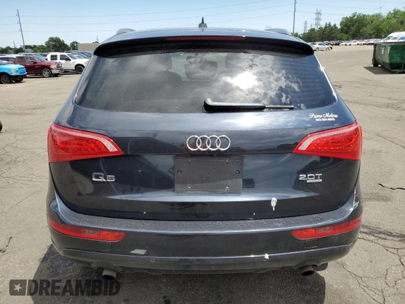 2012 Audi Q5 Premium Plus with VIN WA1LFAFP9CA112682, listed as a Copart auction lot 60702555 with 119,214 mi miles and Salvage title. Bid and sale history available at DreamBid. Image 6.