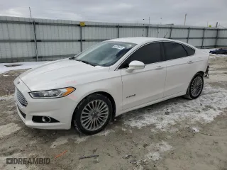 2014 Ford Fusion Titanium Hybrid with VIN 3FA6P0RU5ER374189, listed as a Copart auction lot 46306435 with 148,108 mi miles and Salvage Title. Bid and sale history available at carsss.com. Image 1.