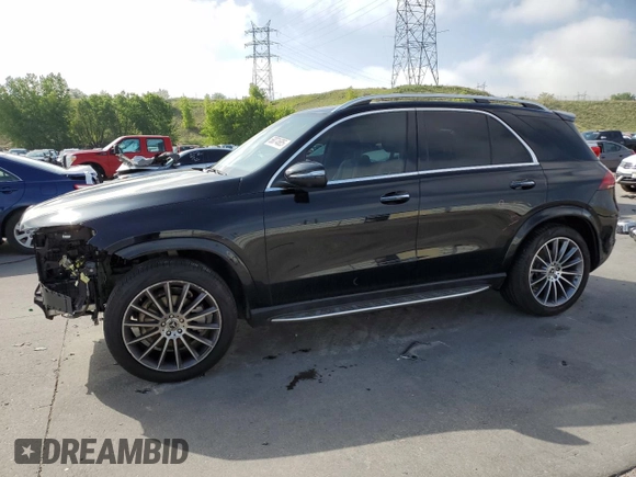 2021 Mercedes-Benz GLE 350 with VIN 4JGFB4KB2MA570877, listed as a Copart auction lot 58074685 with 15,253 mi miles and Salvage title. Bid and sale history available at DreamBid. Image 1.