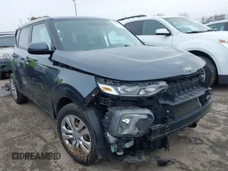 2020 Kia Soul LX with VIN KNDJ23AU9L7041630, listed as a IAAI auction lot 41528216 with 1 mi miles. Bid and sale history available at carsss.com. Image 1.