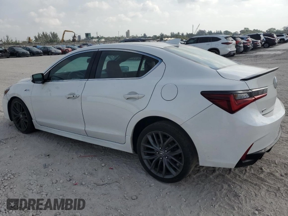 2020 Acura ILX w/Premium/A-SPEC Pkg with VIN 19UDE2F80LA004447, listed as a Copart auction lot 48059815 with 79,542 mi miles and Salvage Title. Bid and sale history available at carsss.com. Image 2.
