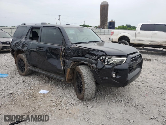 2023 Toyota 4Runner SR5 with VIN JTEEU5JR7P5298513, listed as a Copart auction lot 56635025 with 40,407 mi miles and Salvage title. Bid and sale history available at DreamBid. Image 4.