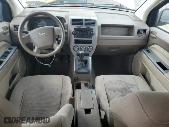 2007 Jeep Compass Sport with VIN 1J8FT47W17D141545, listed as a Copart auction lot 50924935 with 179,805 mi miles and Salvage Title. Bid and sale history available at carsss.com. Image 8.