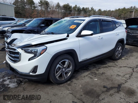 2018 GMC Terrain SLT with VIN 3GKALVEV0JL205498, listed as a Copart auction lot 46434345 with 118,259 mi miles and Salvage Title. Bid and sale history available at DreamBid. Image 1.