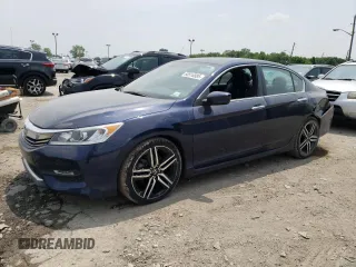 2016 Honda Accord Sport with VIN 1HGCR2F57GA163199, listed as a Copart auction lot 60516885 with 120,651 mi miles and Salvage title. Bid and sale history available at DreamBid. Image 1.
