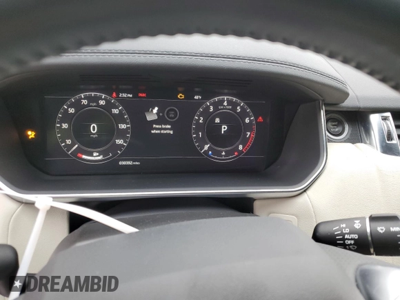 2020 Land Rover Range Rover Sport with VIN SALWR2SU7LA723749, listed as a Copart auction lot 82608284 with 30,392 mi miles and Salvage Title. Bid and sale history available at DreamBid. Image 9.