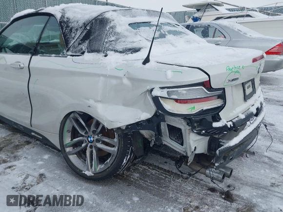 2018 BMW 2 Series 230i xDrive with VIN WBA2K1C52JVB64595, listed as a IAAI auction lot 41604748 with 47,461 mi miles and . Bid and sale history available at DreamBid. Image 6.