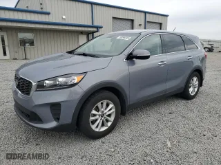 2019 Kia Sorento L with VIN 5XYPG4A35KG604442, listed as a Copart auction lot 50098585 with 74,113 mi miles and Salvage Title. Bid and sale history available at carsss.com. Image 1.