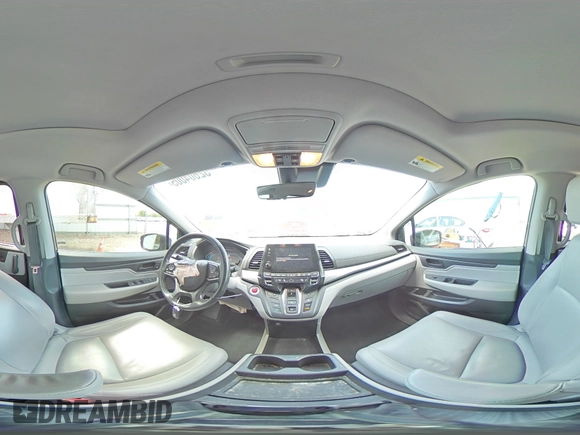 2019 Honda Odyssey EX-L with VIN 5FNRL6H73KB103467, listed as a Copart auction lot 52604005 with 101,892 mi miles and Salvage Title. Bid and sale history available at DreamBid. Image 13.