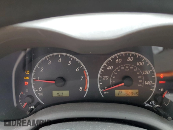 2009 Toyota Corolla with VIN 1NXBU40E89Z031322, listed as a Copart auction lot 52397465 with 198,046 mi miles and Salvage Title. Bid and sale history available at carsss.com. Image 9.