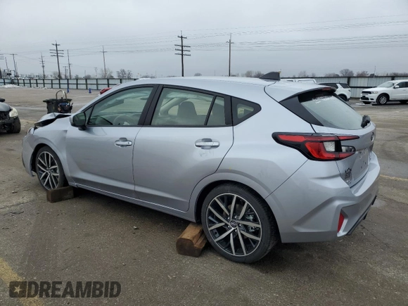 2024 Subaru Impreza Sport with VIN JF1GUAFC3R8860991, listed as a Copart auction lot 42700595 with 202 mi miles and Salvage Title. Bid and sale history available at carsss.com. Image 2.