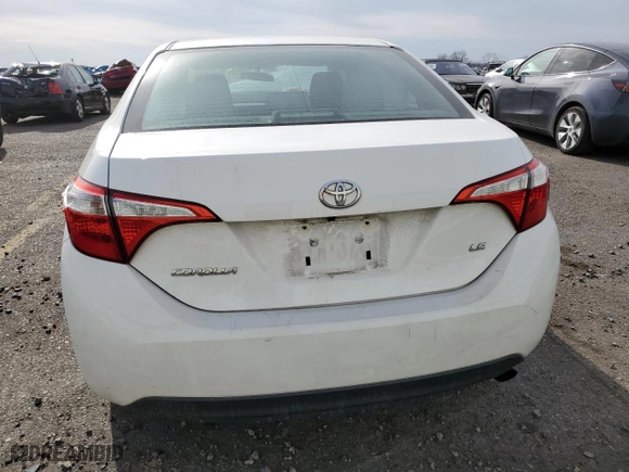 2016 Toyota Corolla L with VIN 2T1BURHE7GC588786, listed as a Copart auction lot 49949805 with 107,438 mi miles and Salvage Title. Bid and sale history available at carsss.com. Image 6.