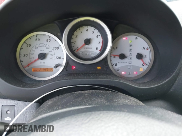 2005 Toyota RAV4 with VIN JTEGD20VX50047632, listed as a IAAI auction lot 41827122 with 214,716 mi miles. Bid and sale history available at carsss.com. Image 7.