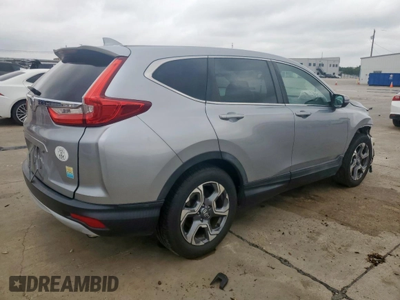 2017 Honda CR-V EX-L with VIN 5J6RW1H87HL002502, listed as a Copart auction lot 54312425 with 98,098 mi miles and Salvage Title. Bid and sale history available at DreamBid. Image 3.