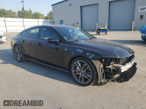 2016 Audi A7 Premium Plus with VIN WAUWMAFC3GN013681, listed as a Copart auction lot 64475455 with 87,646 mi miles and Salvage title. Bid and sale history available at DreamBid. Image 4.
