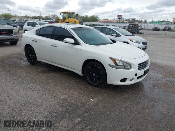 2010 Nissan Maxima 3.5 SV with VIN 1N4AA5AP4AC823319, listed as a IAAI auction lot 41950839 with 143,848 mi miles. Bid and sale history available at carsss.com. Image 1.