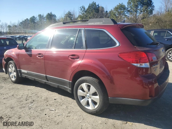 2012 Subaru Outback 3.6R Limited with VIN 4S4BRDKC6C2285031, listed as a Copart auction lot 50172845 with 202,390 mi miles and Clean Title. Bid and sale history available at carsss.com. Image 2.