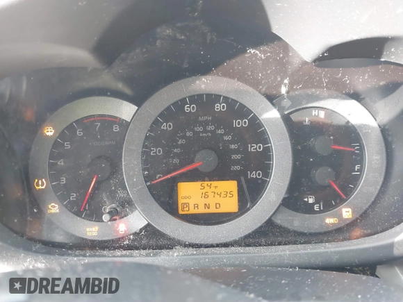 2010 Toyota RAV4 with VIN JTMBF4DV0AD026466, listed as a IAAI auction lot 41261535 with 167,435 mi miles. Bid and sale history available at carsss.com. Image 7.