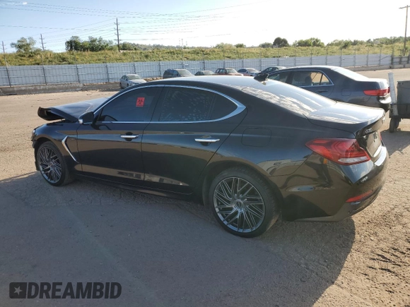 2019 Genesis G70 2.0T Advanced with VIN KMTG64LA9KU035240, listed as a Copart auction lot 70069044 with 0 mi miles and Salvage Title. Bid and sale history available at carsss.com. Image 2.