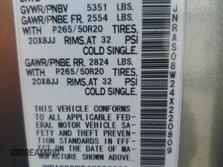 2004 Infiniti FX with VIN JNRAS08W24X220809, listed as a Copart auction lot 51657095 with 195,506 mi miles and Clean title. Bid and sale history available at DreamBid. Image 13.