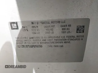 2016 Chevrolet Malibu LS with VIN 1G1ZB5STXGF266695, listed as a IAAI auction lot 42205185 with 166,139 mi miles and . Bid and sale history available at carsss.com. Image 9.