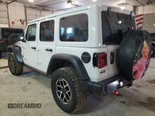 2024 Jeep Wrangler Rubicon with VIN 1C4PJXFG8RW366212, listed as a Copart auction lot 88892985 with 7,649 mi miles and Salvage Title. Bid and sale history available at DreamBid. Image 2.