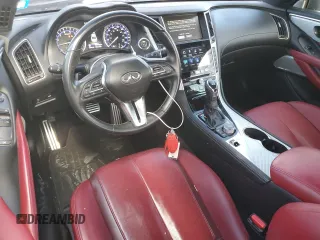 2018 Infiniti Q60 Sport with VIN JN1EV7EK5JM341935, listed as a Copart auction lot 71066014 with 40,320 mi miles and Salvage Title. Bid and sale history available at DreamBid. Image 8.