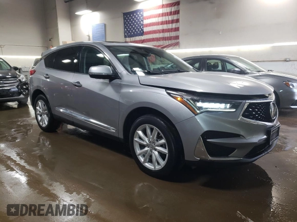 2020 Acura RDX with VIN 5J8TC1H3XLL017160, listed as a Copart auction lot 52144935 with 43,593 mi miles and Salvage title. Bid and sale history available at DreamBid. Image 4.