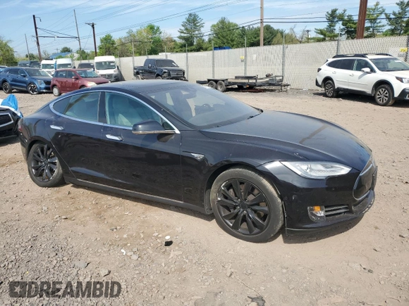 2016 Tesla Model S 90D with VIN 5YJSA1E28GF131212, listed as a Copart auction lot 54176705 with 97,373 mi miles and Salvage Title. Bid and sale history available at DreamBid. Image 4.