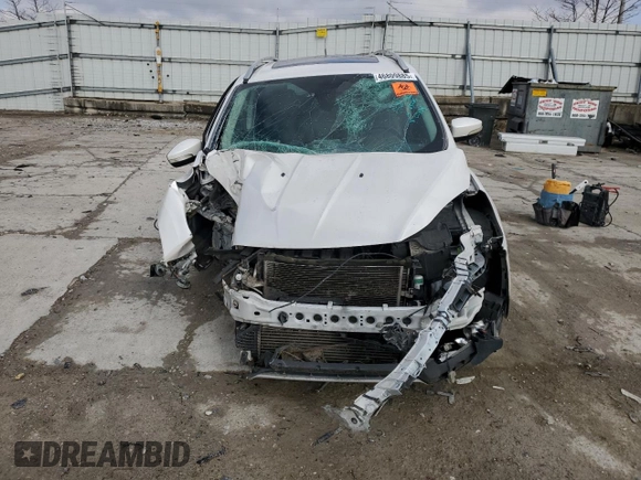 2015 Ford Escape Titanium with VIN 1FMCU0J93FUCO7834, listed as a Copart auction lot 46809885 with Not Provided miles and Salvage Title. Bid and sale history available at DreamBid. Image 5.