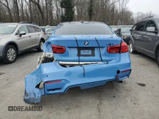 2016 BMW M3 with VIN WBS8M9C59G5D30909, listed as a Copart auction lot 45460425 with Not provided miles and Salvage title. Bid and sale history available at DreamBid. Image 6.