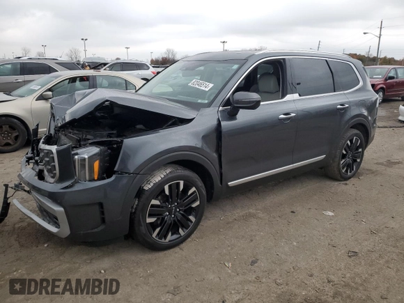 2023 Kia Telluride SX with VIN 5XYP54GC6PG380134, listed as a Copart auction lot 82046514 with 17,720 mi miles and Salvage title. Bid and sale history available at DreamBid. Image 1.