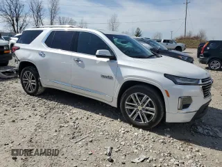 2022 Chevrolet Traverse High Country z VIN 1GNEVNKW0NJ192213, wystawiony jako Copart lot #49582805 z przebiegiem 22 588 mil mil oraz Szkoda całkowita • Salvage title. Historia ofert i sprzedaży dostępna na DreamBid. Obrazek 4.