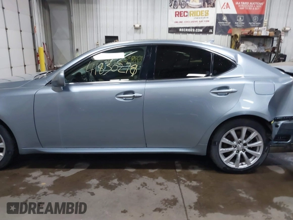 2008 Lexus IS 250 with VIN JTHCK262682024667, listed as a IAAI auction lot 41830278 with 239,124 mi miles and . Bid and sale history available at DreamBid. Image 14.