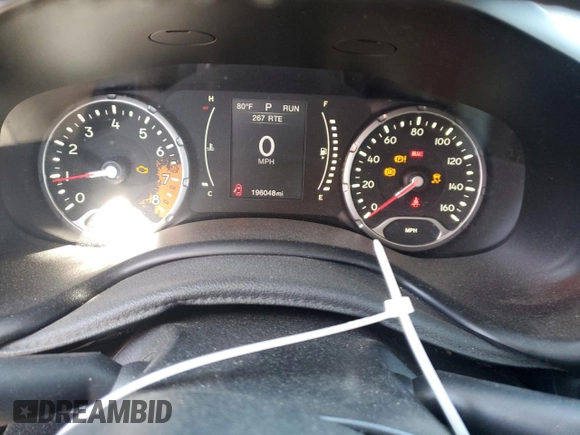 2015 Jeep Renegade Latitude with VIN ZACCJABT1FPB42710, listed as a Copart auction lot 49831015 with 196,048 mi miles and Salvage Title. Bid and sale history available at carsss.com. Image 9.