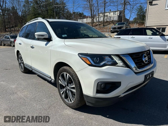 2019 Nissan Pathfinder S with VIN 5N1DR2MM3KC585329, listed as a Copart auction lot 52754905 with 188,772 mi miles and Clean title. Bid and sale history available at DreamBid. Image 4.