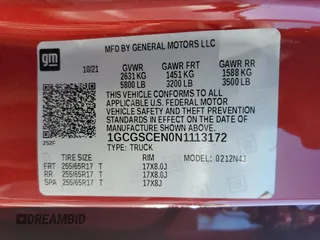 2022 Chevrolet Colorado 2WD LT with VIN 1GCGSCEN0N1113172, listed as a Copart auction lot 49693425 with 102,697 mi miles and Salvage title. Bid and sale history available at DreamBid. Image 12.