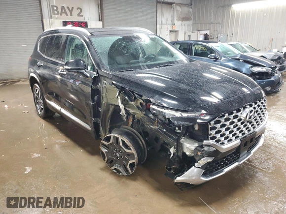 2022 Hyundai Santa Fe Limited with VIN 5NMS4DAL8NH386932, listed as a Copart auction lot 47879365 with 39,766 mi miles and Salvage Title. Bid and sale history available at carsss.com. Image 4.