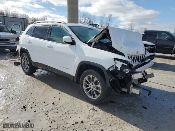 2020 Jeep Cherokee Latitude Plus with VIN 1C4PJMLB8LD586864, listed as a Copart auction lot 44155285 with 0 mi miles and Salvage Title. Bid and sale history available at carsss.com. Image 4.