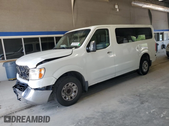 2016 Nissan NV S with VIN 5BZBF0AA5GN851741, listed as a Copart auction lot 61637615 with 212,887 mi miles and Salvage title. Bid and sale history available at DreamBid. Image 1.