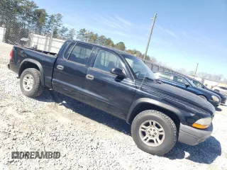 2003 Dodge Dakota Sport with VIN 1D7HL38X13S358851, listed as a Copart auction lot 46395655 with 219,125 mi miles and Salvage Title. Bid and sale history available at carsss.com. Image 4.