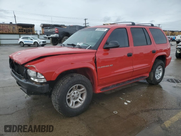 2001 Dodge Durango z VIN 1B4HS28N41F514423, wystawiony jako Copart lot #45589335 z przebiegiem 52 124 mil mil oraz Szkoda całkowita • Salvage title. Historia ofert i sprzedaży dostępna na DreamBid. Obrazek 1.
